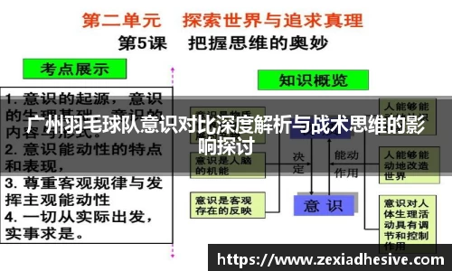 广州羽毛球队意识对比深度解析与战术思维的影响探讨